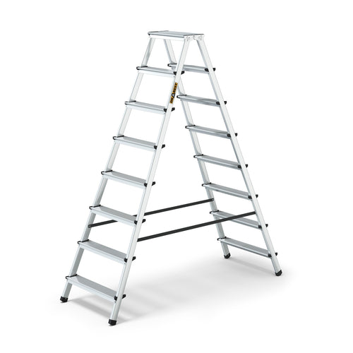 Двустранна алуминиева стълба DRABEST 2x8