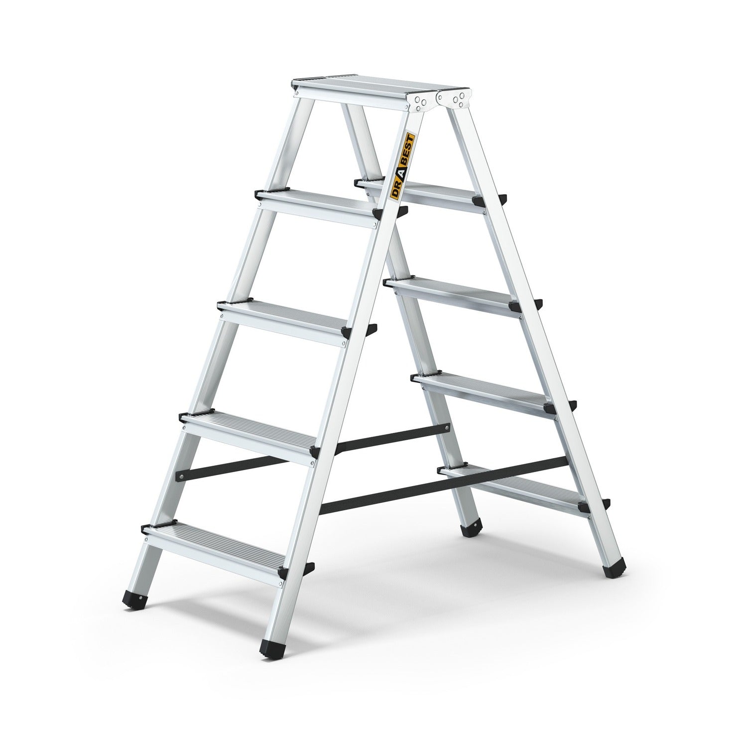 Двустранна алуминиева стълба DRABEST 2x5
