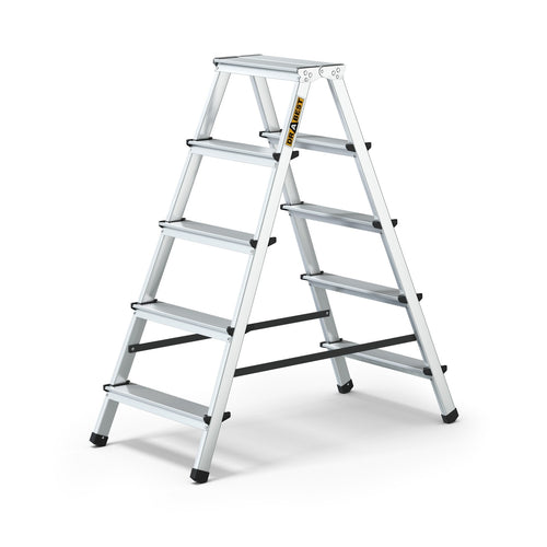 Двустранна алуминиева стълба DRABEST 2x5