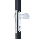 Комплект заоблени алуминиеви дръжки 3006PAD Locinox с предпазни планки и възможност за блокиране предназначени за брави за вграждане