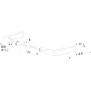 Kомплект ергономични алуминиеви дръжки 3006J-H Locinox предназначени за брави за вграждане