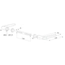 Kомплект алуминиеви дръжки 3006M-H Locinox предназначени за брави за вграждане