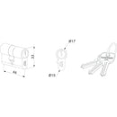 Симетричен секретен патрон 3012 Europrofile Locinox с индивидуално заключване