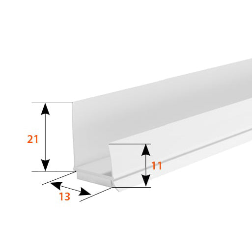 Профил за гипсокартон самозалепващ с ламела 12.5мм х 2.5м.