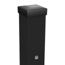 Квадратен стълб за врата с капачка + интегрирани гайки за панти 100x100мм. H=2.20м.