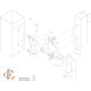 Комплект стоманени панти 3DM Locinox монтаж без заварка