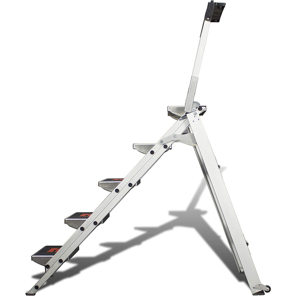 Степ стълба с 5 стъпала SAFETY STEP МАЛКИЯ ГИГАНТ® изработена от алуминий и с нехлъзгащи стъпала.