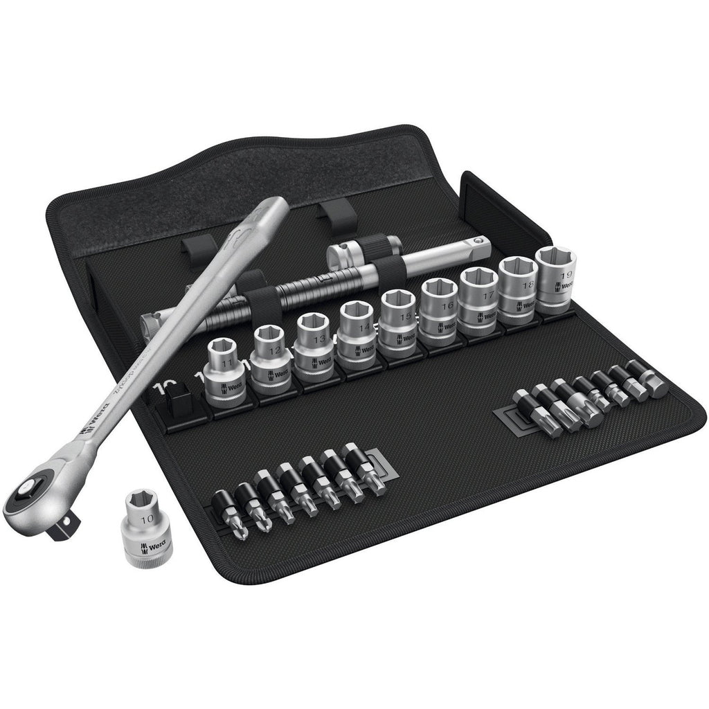 Купи Комплект инструменти с тресчотка WERA Zyklop Metal 1-2“ - 28 части за 313.96 лв. само от Nika.bg