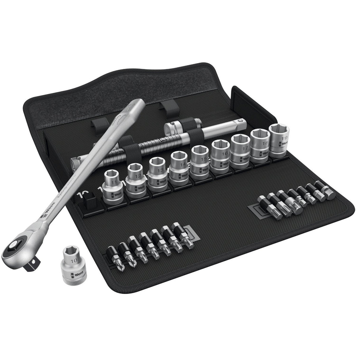Купи Комплект инструменти с тресчотка WERA Zyklop Metal 1-2“ - 28 части за 313.96 лв. само от Nika.bg