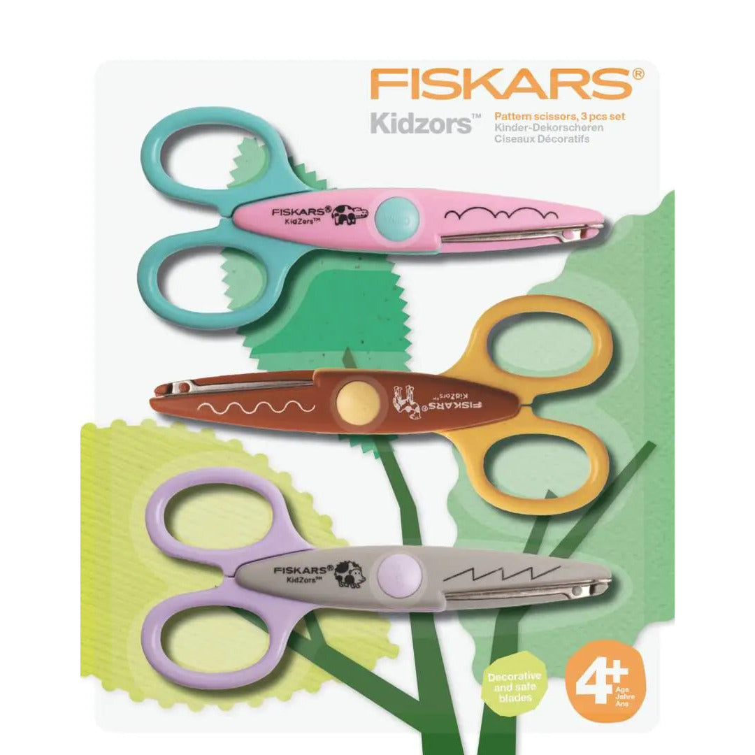 Детски декоративни ножици Fiskars Kidzors™, 3 броя - Nika.bg