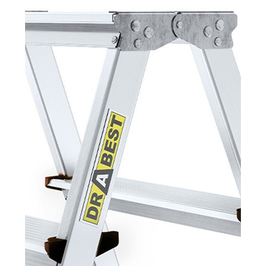 Двустранна алуминиева стълба DRABEST 2x5