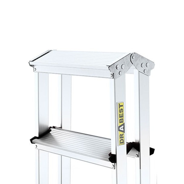 Двустранна алуминиева стълба DRABEST 2x4
