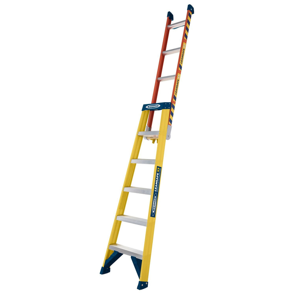 Многофункционална комбинирана стълба от фибростъкло 3 в 1 Werner Lean Safe X3