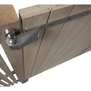 Комплект панти 4DW Locinox с рамо от неръждаема стомана за дървени врати