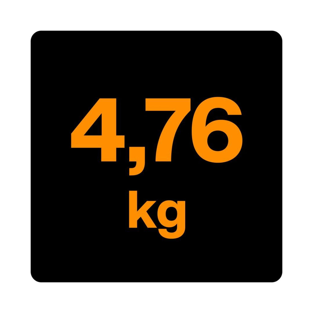 Чук за разбиване и къртене Fiskars IsoCore™ 4.76 kg размер L - икона показваща 4,76 kg тегло на продукта