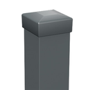 Стоманен пост със заоблени ръбове, прахово боядисан в антрацитен цвят за оградна система LAVENDER.