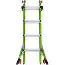 Телескопична стълба от фибростъкло Little Giant Dark Horse 2.0 с 4 стъпала, многофункционална и стабилна.