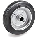 Резервно колело на втулка Ø80мм, черна гума, подходящо за колички с леко натоварване, за закрито и открито.