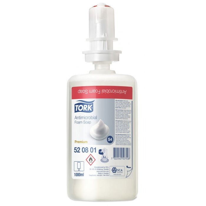 Купи Tork Сапун на пяна антимикробен Premium Antimicrobial – system S4, 6 х 1 литър за 250.33 лв. само от Nika.bg