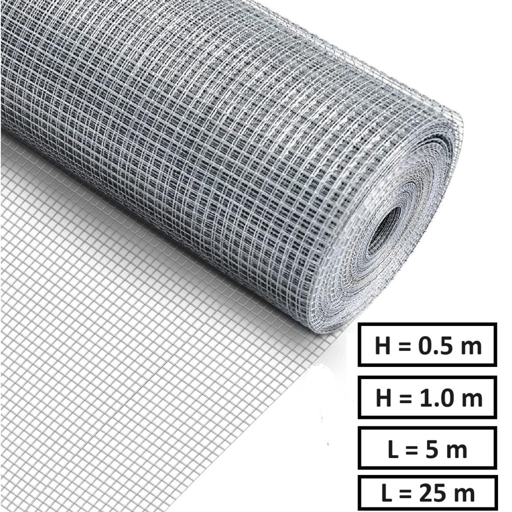 Електрозаварена мрежа HOBBY FENCE, 6.3 x 6.3 мм., ø 0.55 мм., поцинкована - Nika.bg