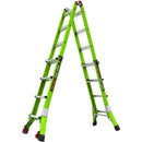 Телескопична стълба фибростъкло Малкия гигант M17 Dark Horse 2.0 зелена, гъвкава и многофункционална стълба