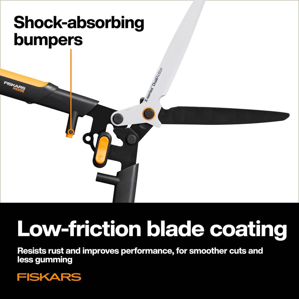 Ножица за храсти и жив плет Fiskars X-series DualAction™ HSX96 - Nika.bg