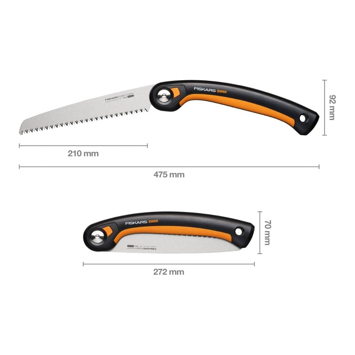 Сгъваем градински трион за клони Fiskars SW69 - Nika.bg