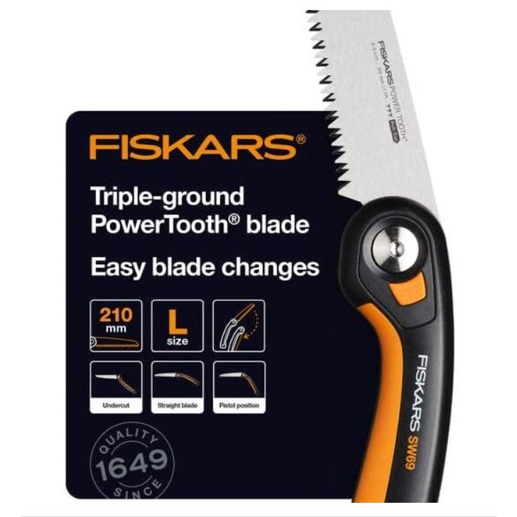 Сгъваем градински трион за клони Fiskars SW69 - Nika.bg