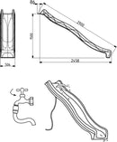 Детска пързалка улей - Тsuri - цвят лайм