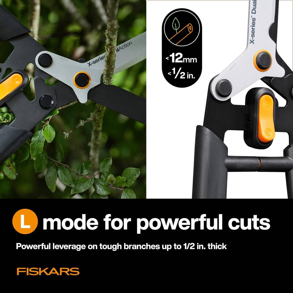 Ножица за храсти и жив плет Fiskars X-series DualAction™ HSX96 - Nika.bg