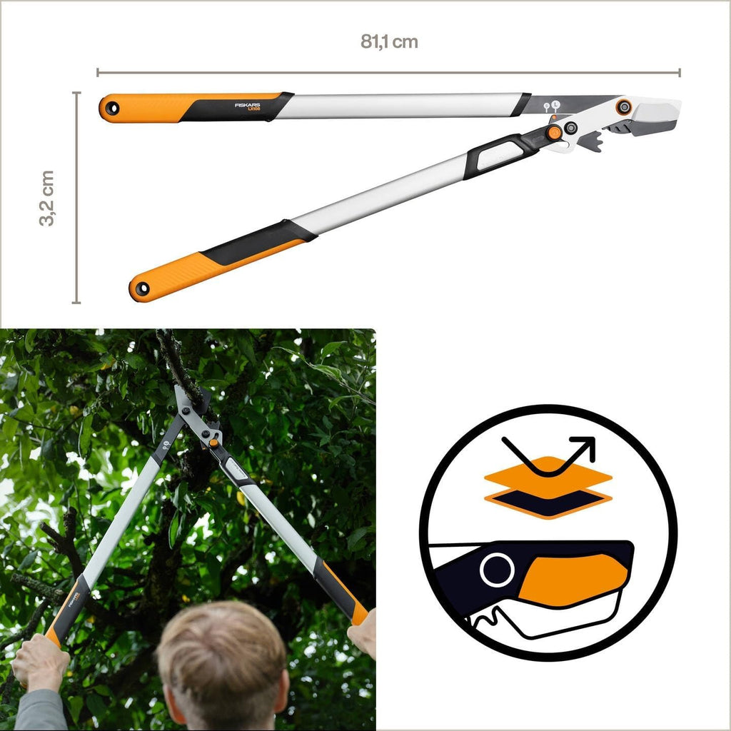 Градинска ножица за рязане на клони Fiskars X-series DualAction™ LX108