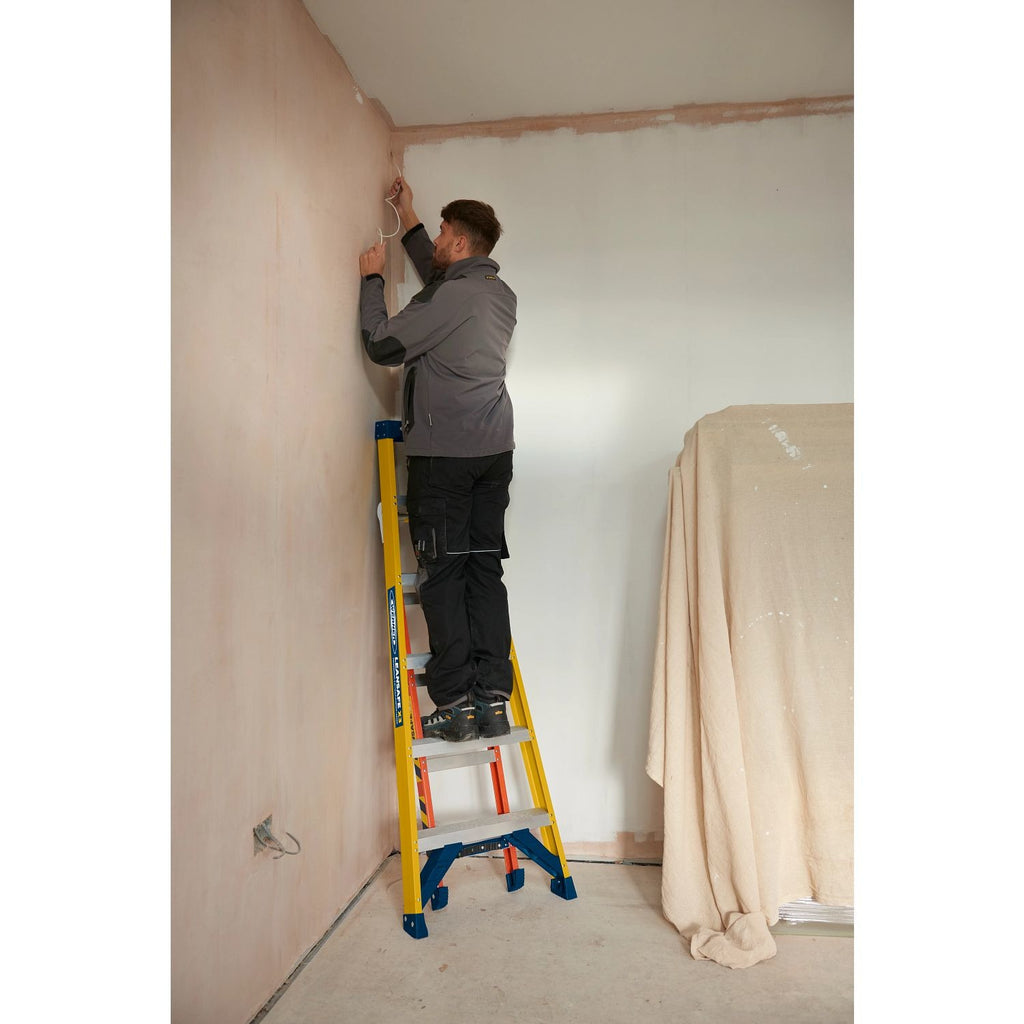 Многофункционална комбинирана стълба от фибростъкло 3 в 1 Werner Lean Safe X3