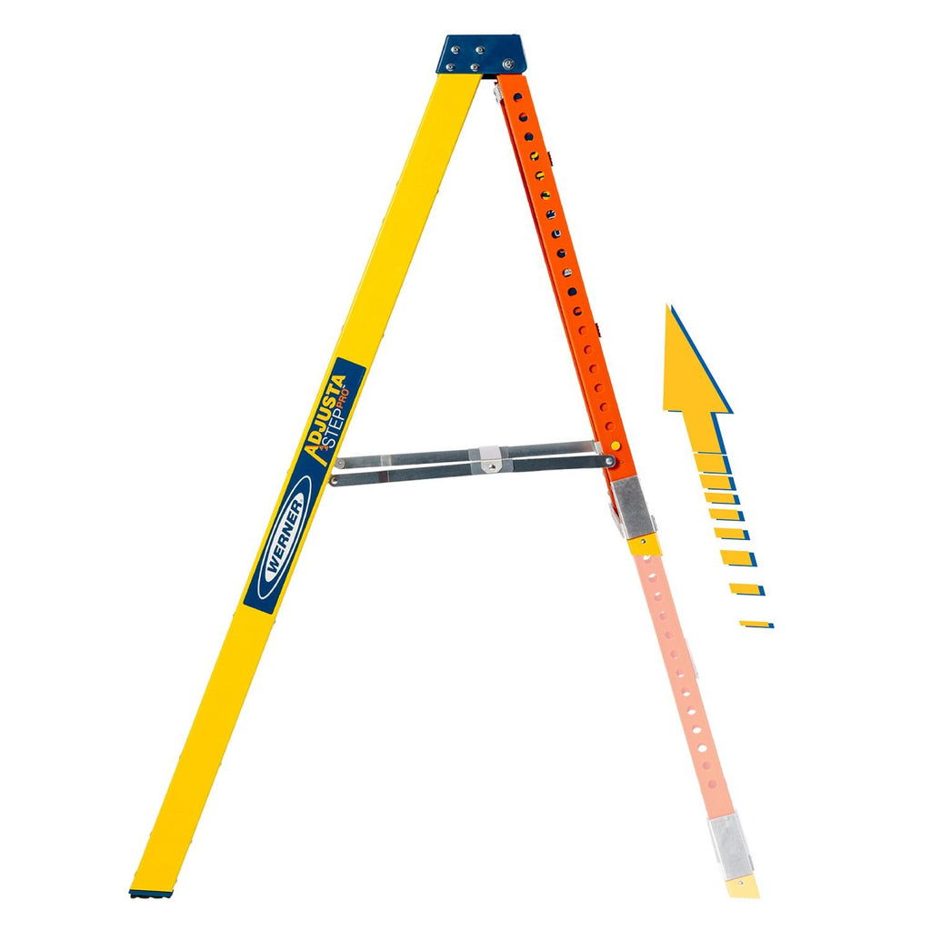 Многофункционална стълба от фибростъкло Werner AdjustaStep PRO 6