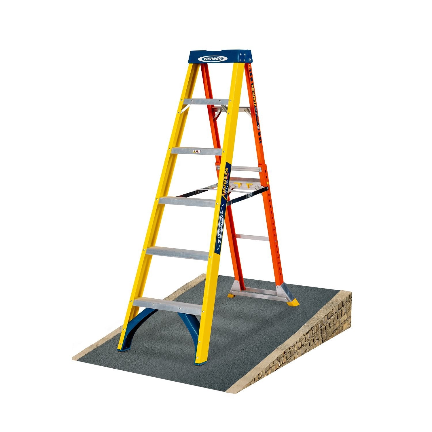 Многофункционална стълба от фибростъкло Werner AdjustaStep PRO 6