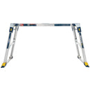 Алуминиева регулируема работна платформа WERNER с възможност за регулиране на височината и десет позиции.
