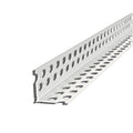 PVC ъгъл с пробити отвори за шпакловане, дължина 2.5 м, размер 22 x 22 мм.