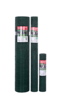 Електрозаварена мрежа HOBBY FENCE с PVC покритие, 12.7 x 12.7 мм., ø 0.9 мм., зелен цвят