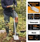 Телескопична заострена лопата Fiskars Xact™