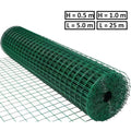 Електрозаварена мрежа HOBBY FENCE с PVC покритие, 12.7 x 12.7 мм., ø 0.9 мм., зелен цвят - Nika.bg