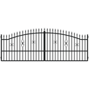 Метална двукрила оградна врата TOLA с декоративни елементи и сигурност за входа на вашия имот.