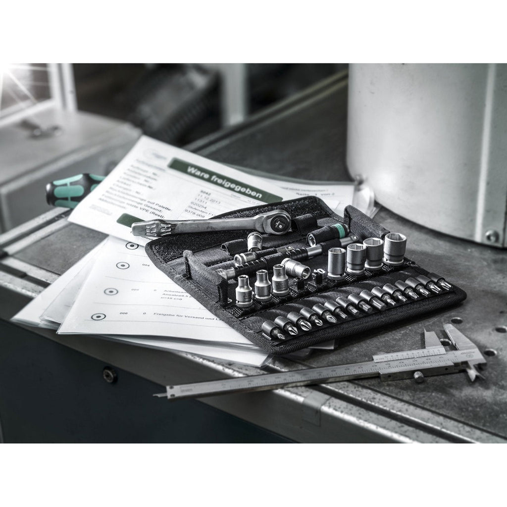 Купи Комплект инструменти с тресчотка WERA Zyklop Metal 1-4“ - 28 части за 174.42 лв. само от Nika.bg