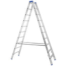 Двустранна алуминиева стълба STS 2x10, идеална за строителни дейности и домашни задачи.