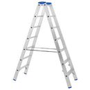 Двустранна алуминиева стълба STS 2x7 с удобен дизайн за строителни и домашни задачи.