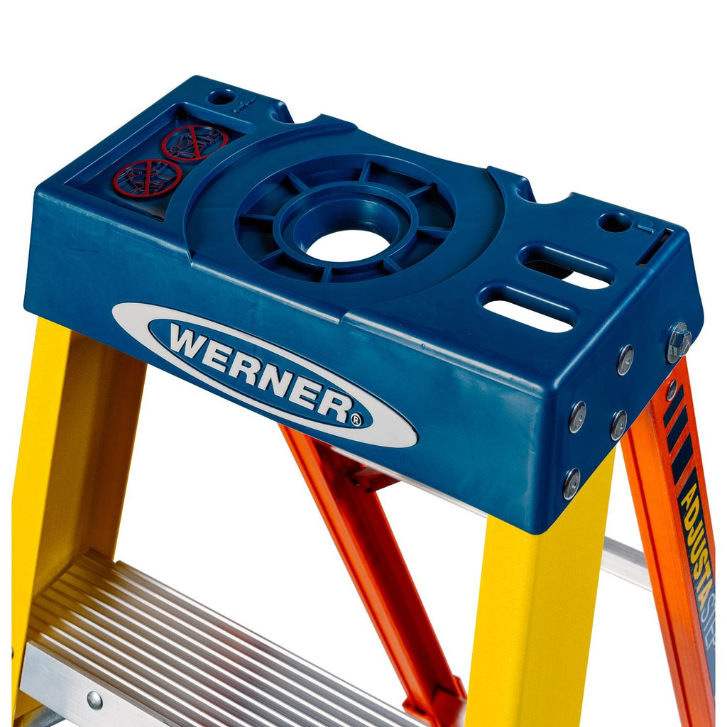 Многофункционална стълба от фибростъкло Werner AdjustaStep PRO 6