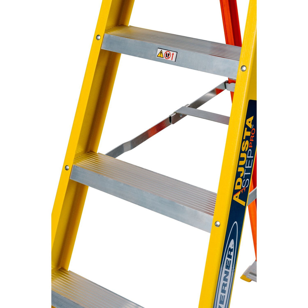 Многофункционална стълба от фибростъкло Werner AdjustaStep PRO 6