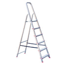 Алуминиева домакинска стълба STS 5+1, лека и здрава, идеална за дома и професионални приложения.