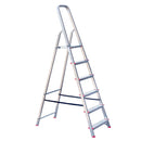 Алуминиева домакинска стълба STS 6+1, лека и здрава, идеална за дома и професионалната употреба.