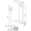 Електрическо сюрме ELECTRADROP Locinox за външен монтаж с автоматично прибиране при прекъсване на захранването