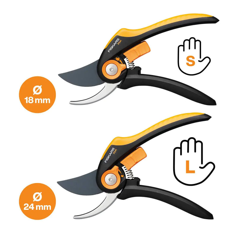 Лозарска ножица с разминаващи се остриета Fiskars Plus™ SmartFit™ P541