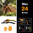 Лозарска ножица с разминаващи се остриета Fiskars Plus™ SmartFit™ P541